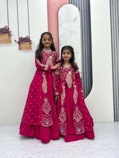 Launching Festival Special Crop Top Pc 528 Vichitra Pink Wholesale children wear market in Kolkata - wholesale export